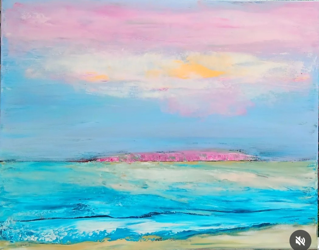 Pink souls sea beneath me